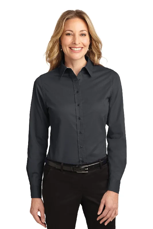 Port Authority® Ladies Long Sleeve Easy Care Shirt.  L608 Stylish Printed Short Shirt