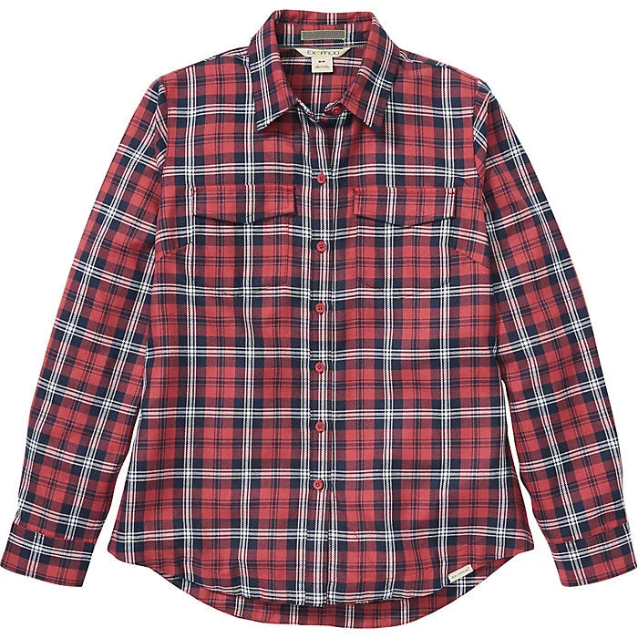 Women's Madison Midweight Flannel L/S Shirt | Exofficio Stylish Printed Short Shirt