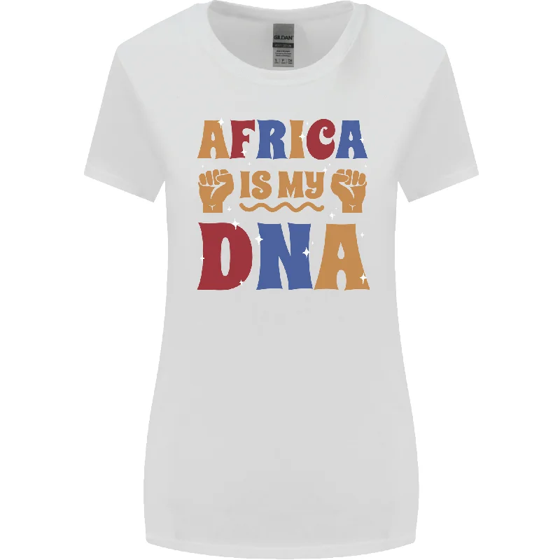 Africa is My DNA Juneteenth Black Lives Matter Womens Wider Cut T-Shirt Plaid T-Shirt Polka Dot Checkered