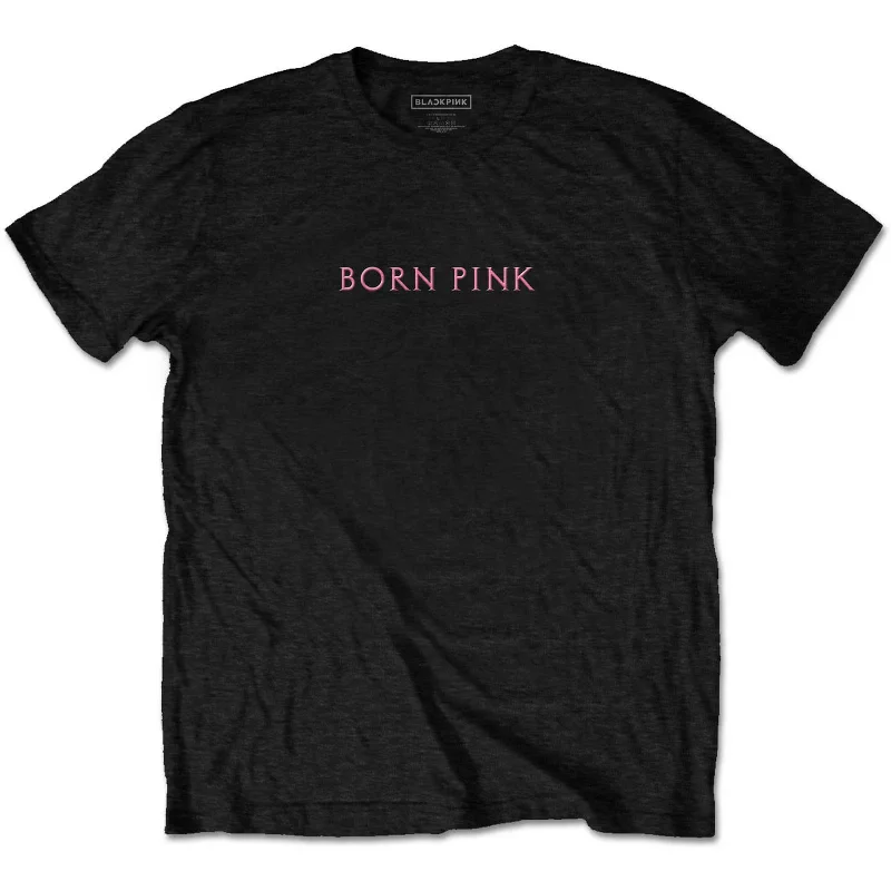 BlackPink | Official Band T-Shirt | Born Pink (Back Print) Zippered Front Buttoned Front Snap Front