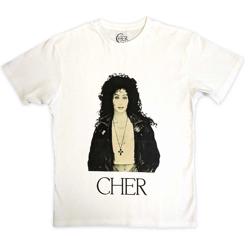 Cher | Official Band T-Shirt | Leather Jacket Fleece Nylon Spandex