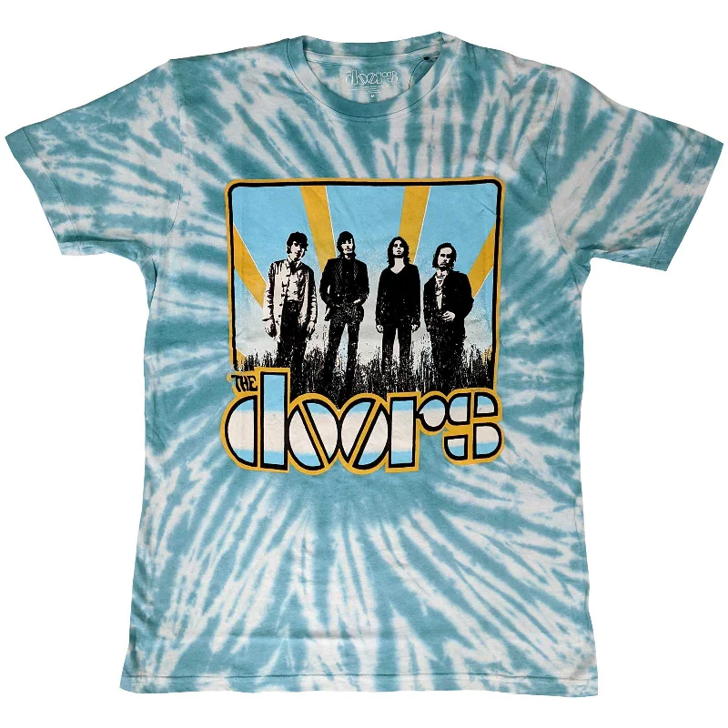 The Doors | Official Band T-Shirt | Waiting For The Sun (Wash Collection) Spandex Blend Rayon Blend Denim Blend