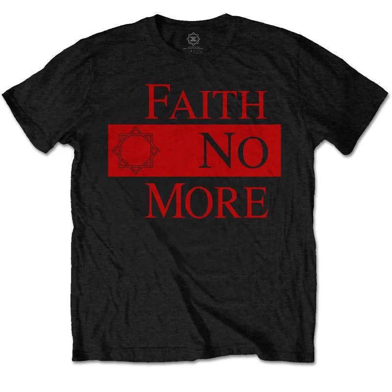 Faith No More | Official Band T-Shirt | Classic New Logo Star Machine Wash Dry Clean Hand Wash