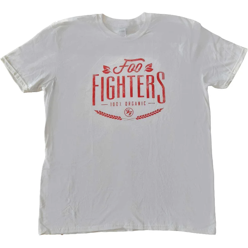 Foo Fighters | Official Band T-Shirt | 100% Organic Embroidered Appliqued Beaded