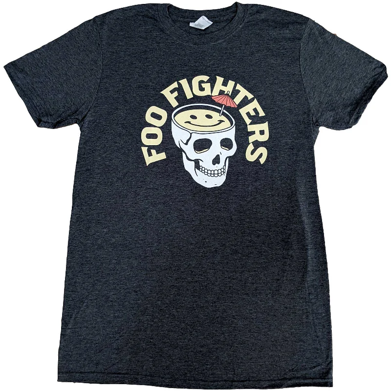 Foo Fighters | Official Band T-Shirt | Skull Cocktail (Ex-Tour) Houndstooth Herringbone Solid