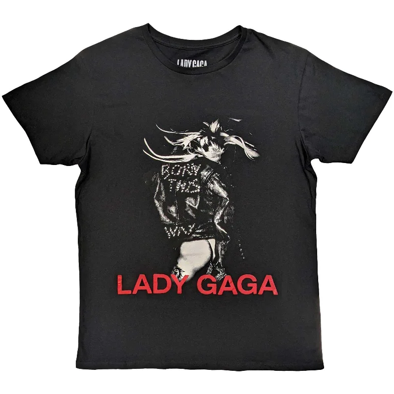 Lady Gaga | Official Band T-Shirt| Leather Jacket Chenille Brocade Lace