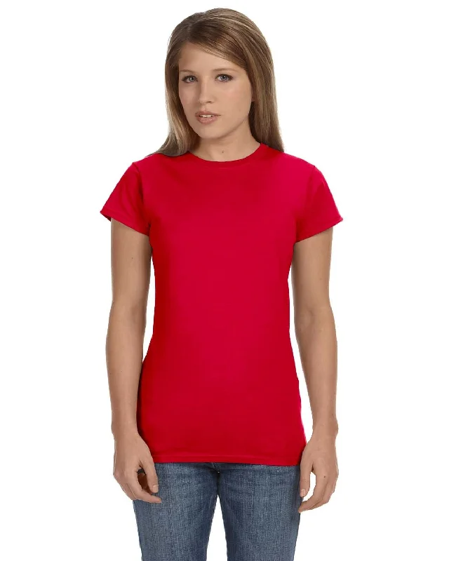 Gildan Ladies SoftStyle T-Shirt | Red Casual Formal Business