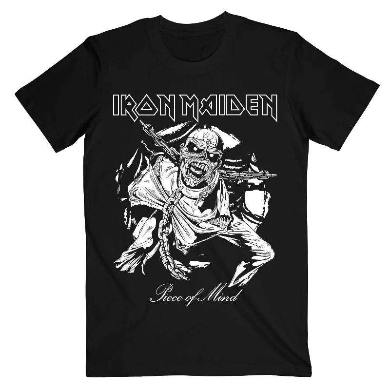 Iron Maiden | Official Band T-Shirt | Piece of Mind Mono Eddie Lace Blend Ribbed Blend Corduroy Blend