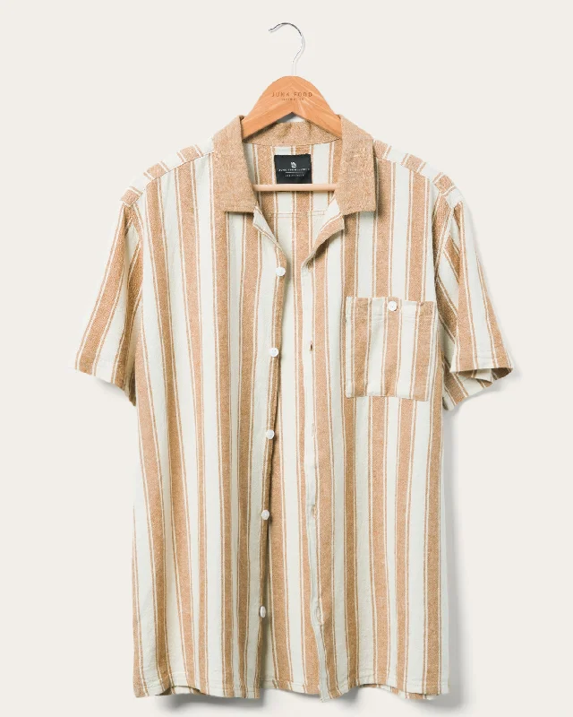 Dawkins Pocket Camp Shirt Elegant High-Low Short Shirt