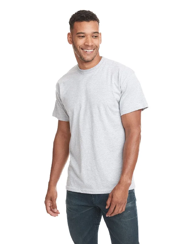 Next Level Unisex Short Sleeve T-Shirt | Heather Gray Cashmere Blend Cotton Blend Poly Blend