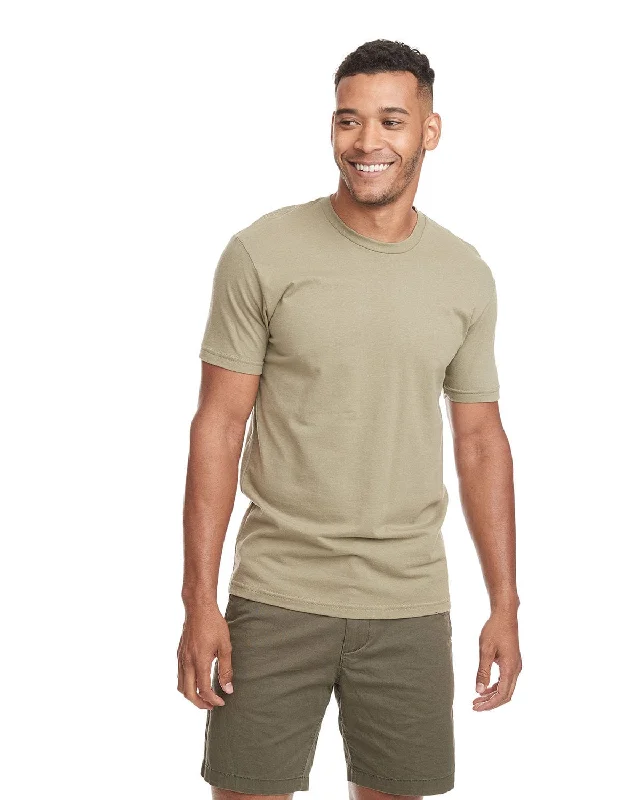 Next Level Unisex Short Sleeve T-Shirt | Light Olive Beaded Sequined Faux Fur