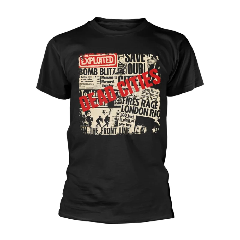 The Exploited | Official Band T-Shirt | Dead Cities Terry Blend Velvet Blend Canvas Blend