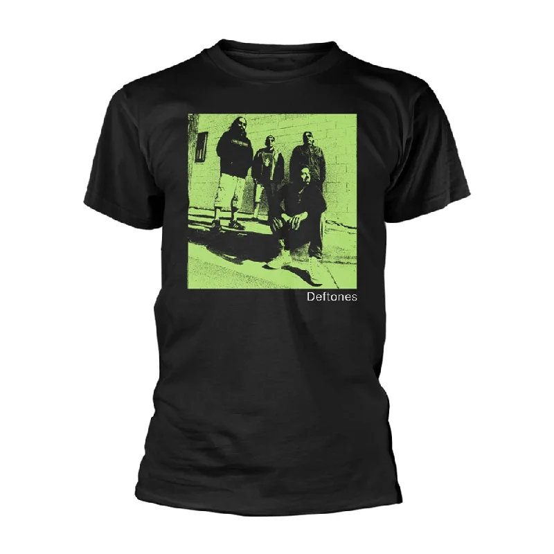 Deftones | Official Band T-Shirt | Green Rayon Velvet Corduroy