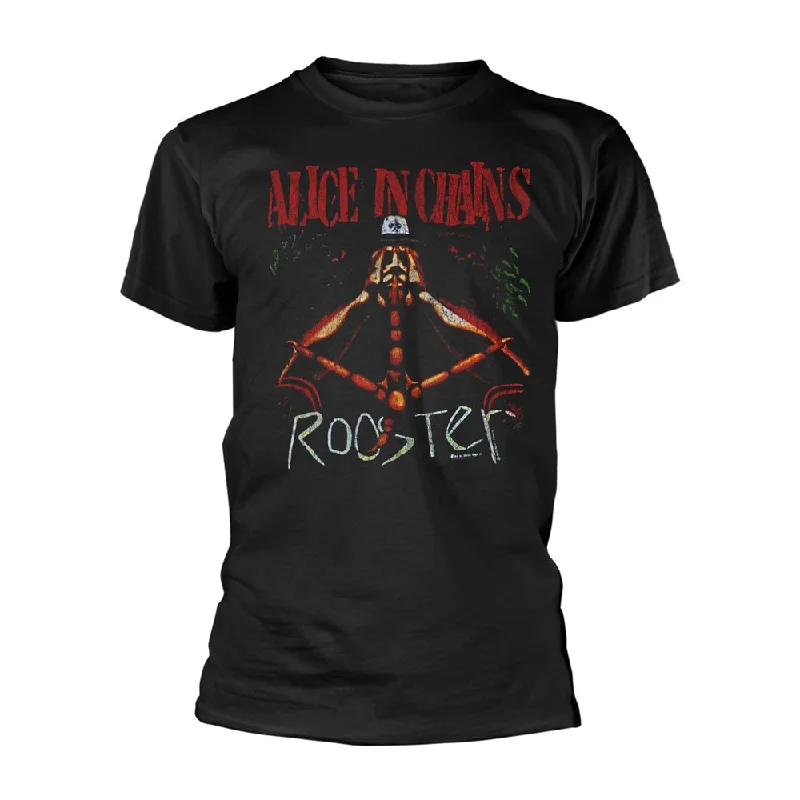 Alice in Chains | Official Band T-Shirt | Rooster Cotton Fabric Linen Fabric Terry Fabric