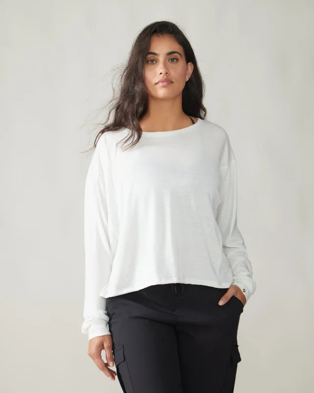 Slow Day Long-Sleeve Shirt Relaxed Short Sleeve Tee