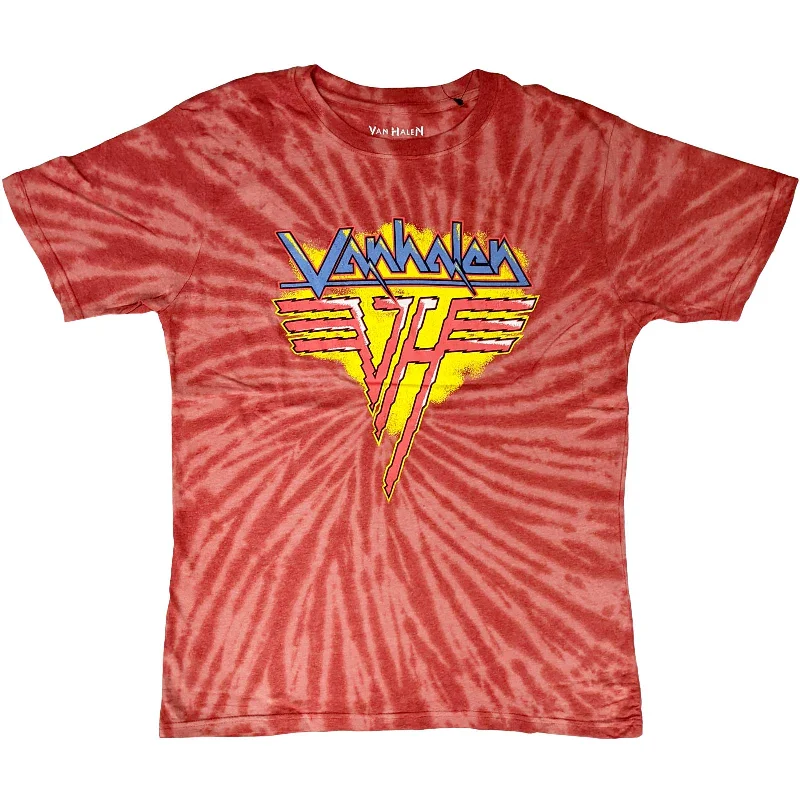 Van Halen | Official Band T-Shirt | Jagged Logo (Wash Collection) Chenille Fabric Brocade Fabric Lace Fabric