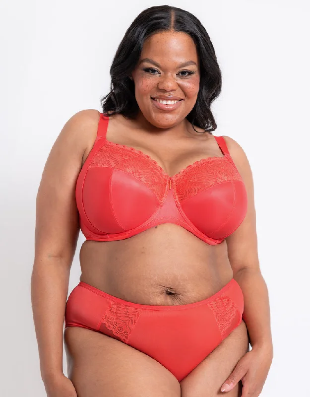 Adella Athena Full Cup Side Support Bra Papaya Stretchy Full Coverage