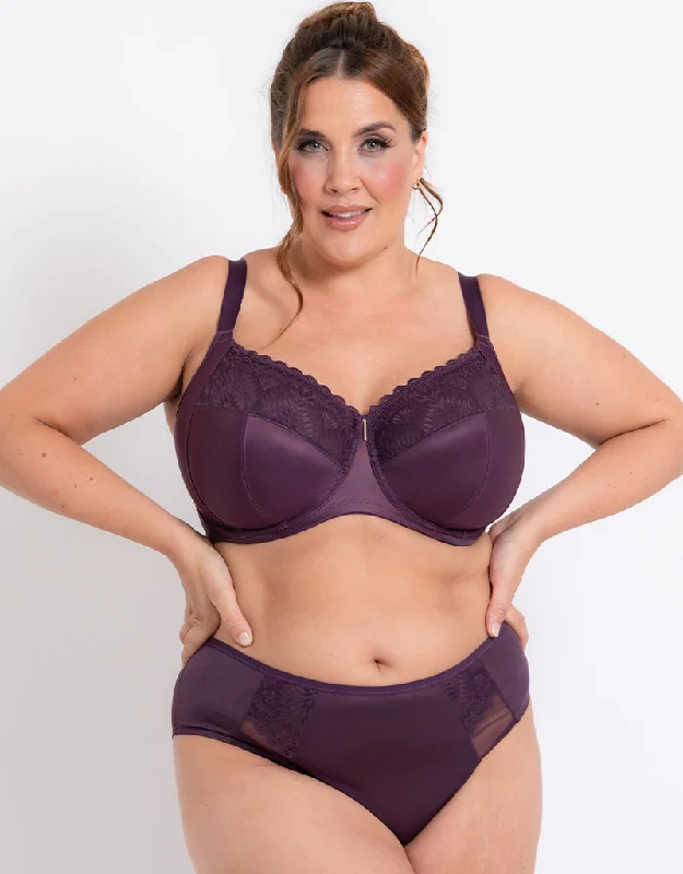 Adella Athena Full Cup Side Support Bra Plum Soft Support Bra