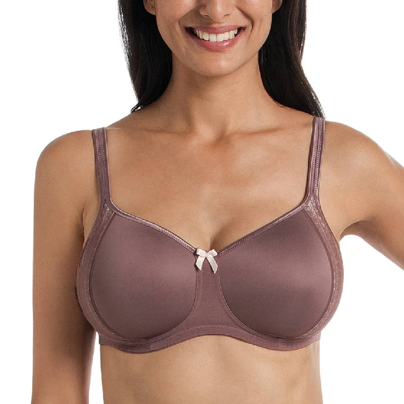 Anita Rosa Faia Fleur Bra With Padded Cups, Berry | Rosa Faia Fleur Bra Elegant Lace Bralette