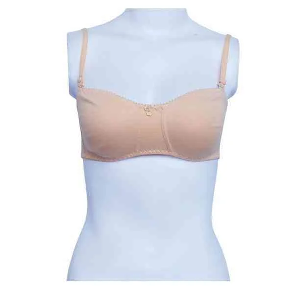 Balconette Bra with Removable Straps | Wire Free Non Padded Balconette Bra Comfort Fit Bralette