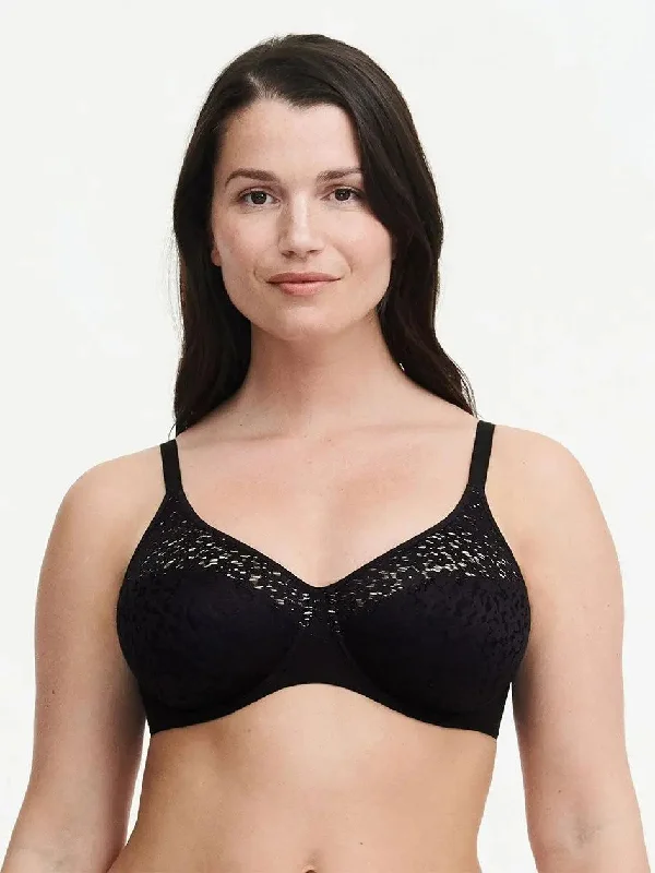 Black Norah Comfort Bra Lace Back Bra