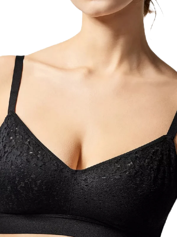 Black Norah Wireless Bra Smooth Push-Up Bra