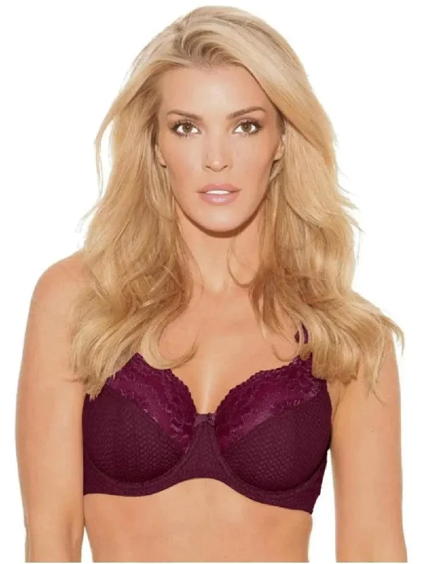 Burgundy Serena Lace Bra Classic Wire-Free Bra