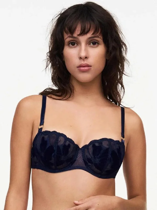 Nesting Rose Fleurs Demi Bra Push-Up Bra Set