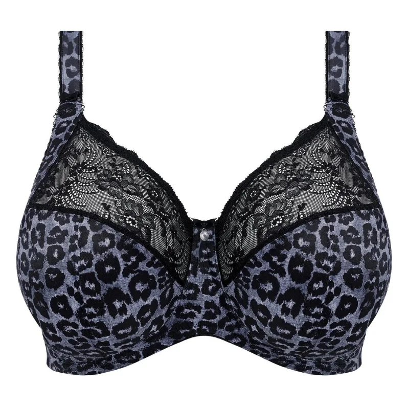 Elomi Morgan UW Bra Snow Leopard Cotton Comfort Bra