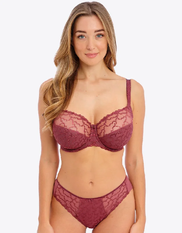 Fantasie Ana Full Cup Side Support Bra Rosewood Soft Padded Bralette