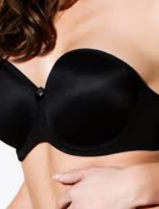 Fit Fully Yours Felicia Underwire Strapless Bra, Black Active Support Bra