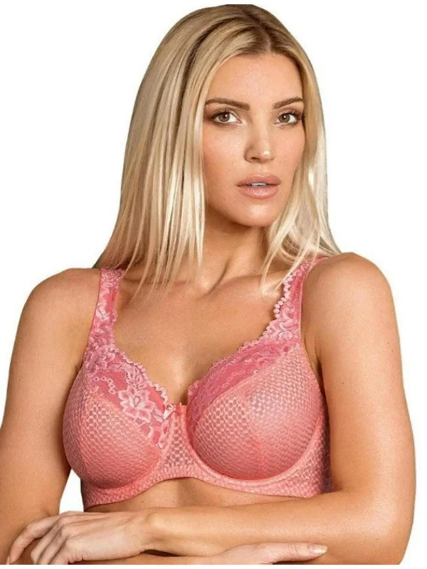 Fusion Coral Serena Lace Bra Seamless Fit Bra