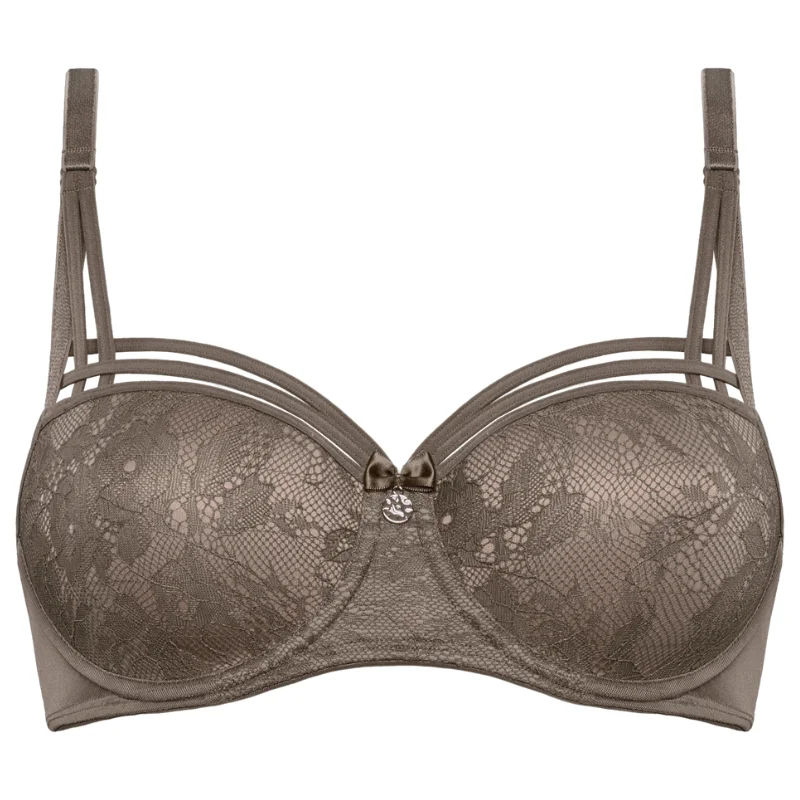 Marlies Dekkers Dame de Paris Balcony Bra Cappucino Brown Minimalist Wireless Bra