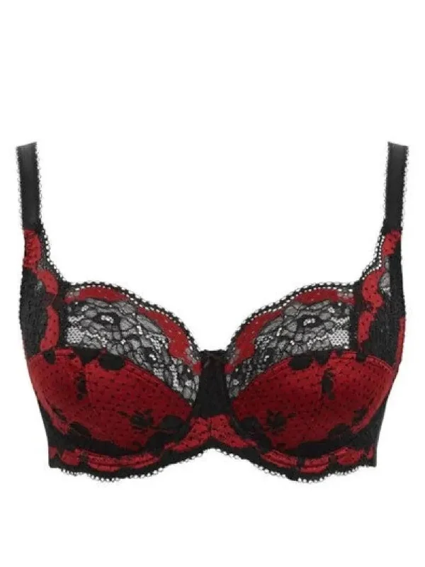 Panache Black Ruby Clara Full Cup Bra Cozy Wire-Free Bra