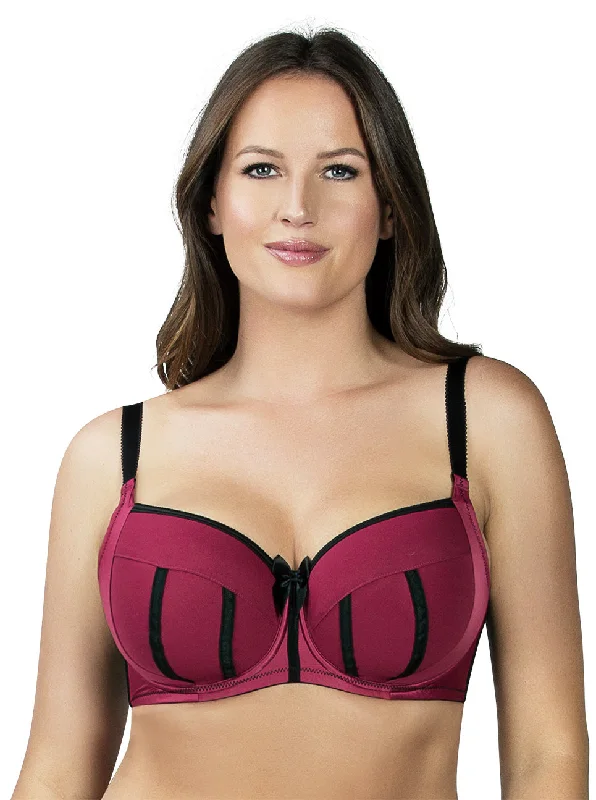 Parfait Charlotte UW Padded Bra, Rio Red Adjustable Bra Straps