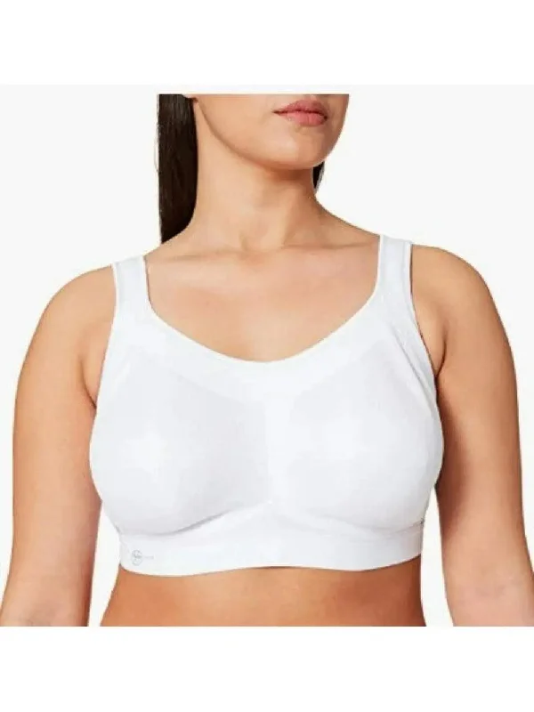 White Anita Maximum Support Momentum Sports Bra Supportive Cotton Bra