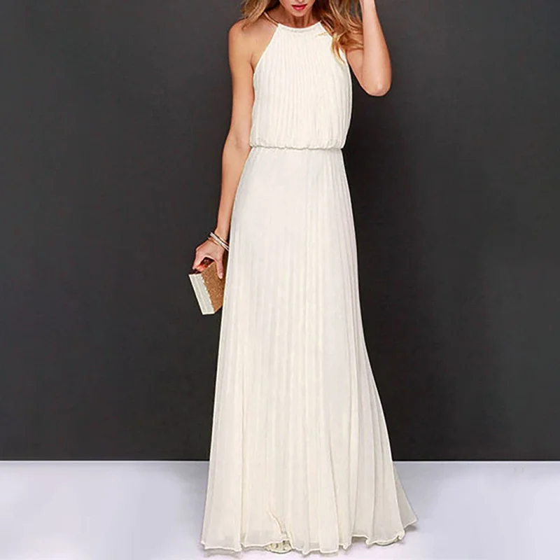 Sleeveless Elegant Mesh Maxi Dress Comfortable Plunging Neckline Maxi Dress