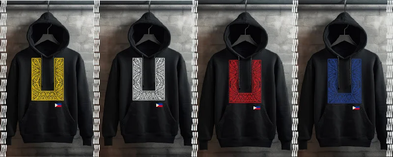 BARONG Philippines TRIBAL FLAG HOODIES Hooded Sweatshirt Casual Wear Street Style