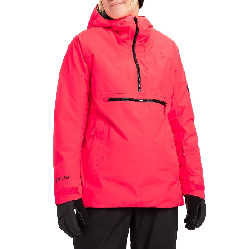 Burton Pillowline GORE-TEX Womens Anorak Jacket Potent Pink Wool Jacket Cashmere Jacket Tweed Jacket