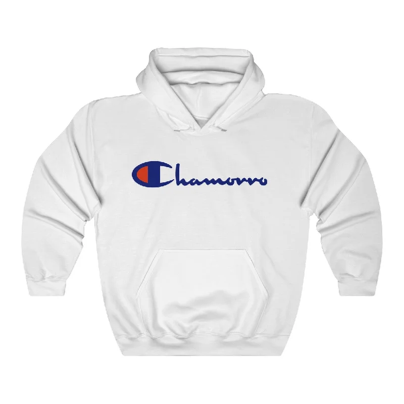 Chamorro Hooded Sweatshirt Hoodie with Belted Waist Structured Tailored