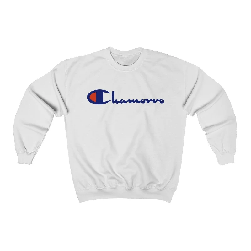 Chamorro Unisex Heavy Blend™ Crewneck Sweatshirt Hoodie with Ribbed Cuffs Snug Fit Comfort