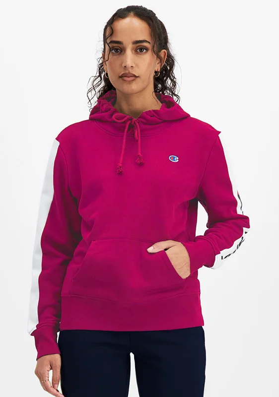 Champion Womens Sporty Panel Hoodie <br> CUN8N XLH Hoodie with Hem Drawcord Adjustable Customizable