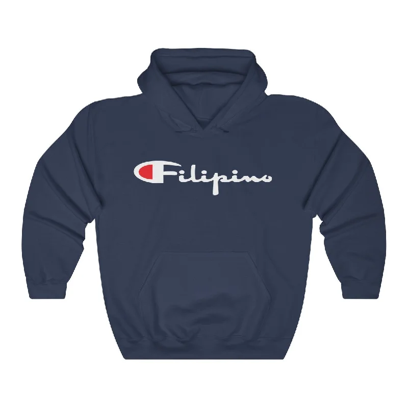 Filipino Champion Hooded Sweatshirt Hoodie with Pattern Geometric Abstract