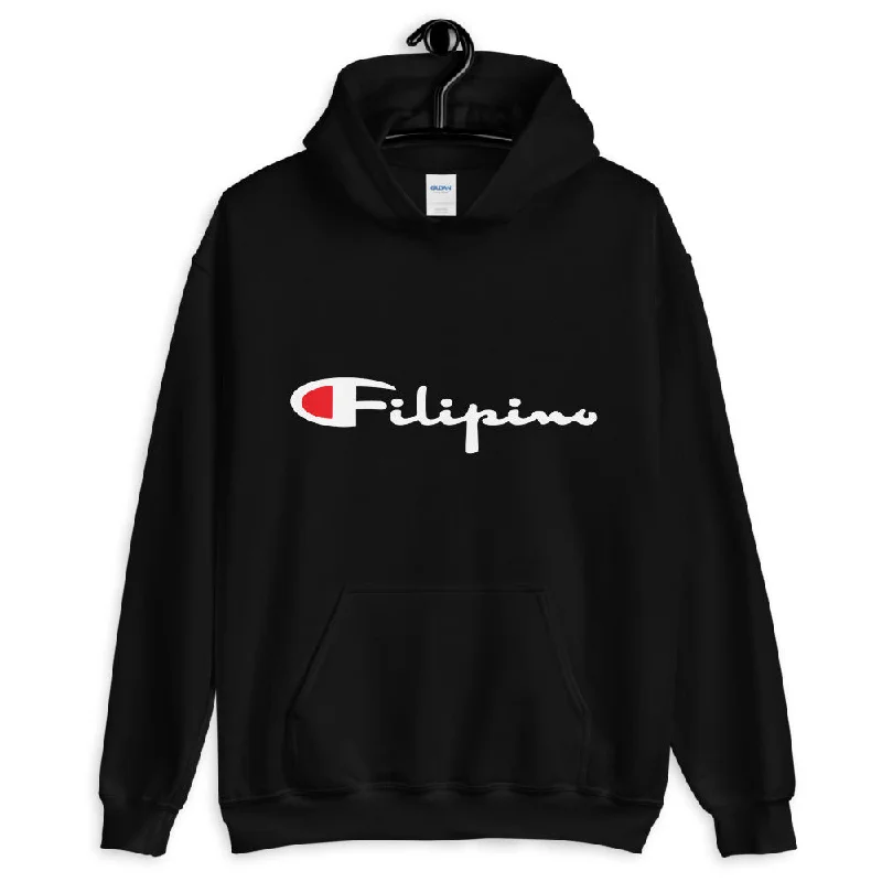 Filipino Champion Unisex Hoodie Hoodie with Zipper Placket Modern Functional