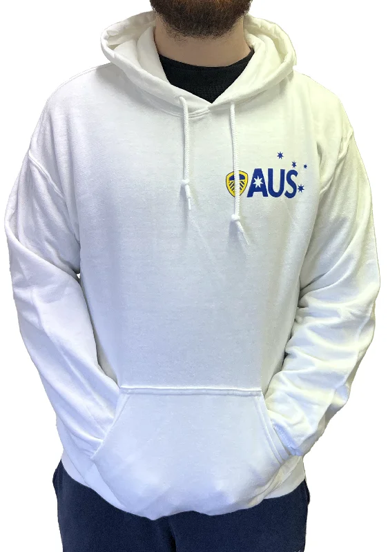 Gildan Adult Leeds Supporter Hoodie White <BR> LEE124AA Hoodie with Lace Feminine Delicate