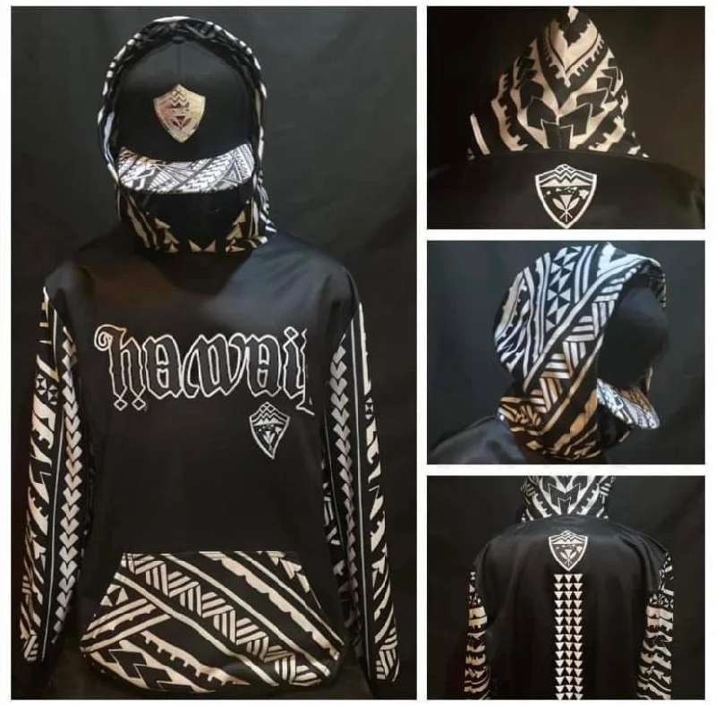 Hawaii Tribal Kanaka Hoodies Hoodie with Print Artistic Unique