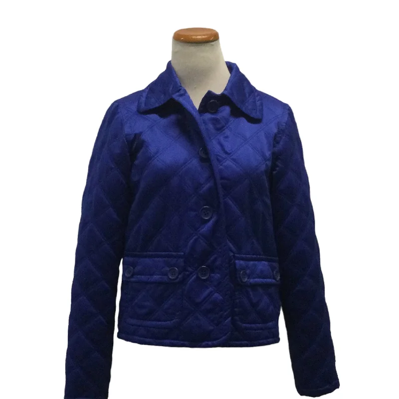 LIZ CLAIBORNE BLUE JACKET - S Bomber Jacket Anorak Windbreaker