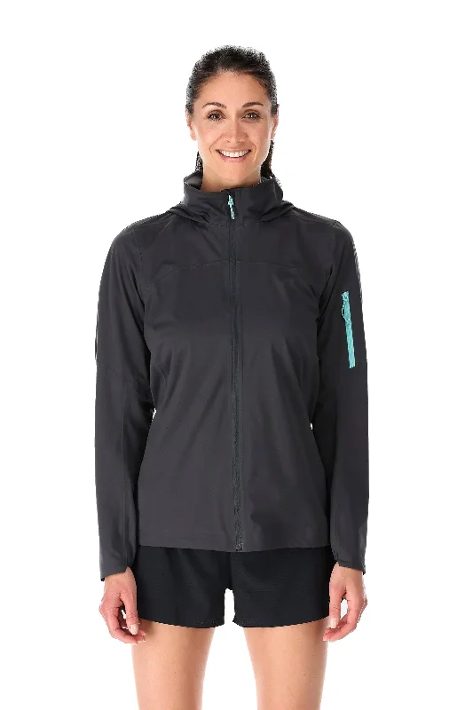 Rab Kinetic Ultra Women's Waterproof Running Jacket, Anthracite Insulated Jacket Fitted Jacket Loose Jacket