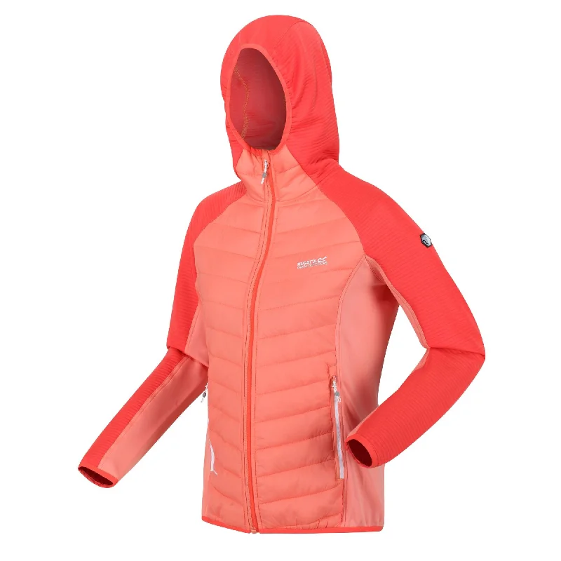 Regatta Ladies Andreson VI Hybrid Jacket -CORAL Front Pockets Side Pockets Patch Pockets