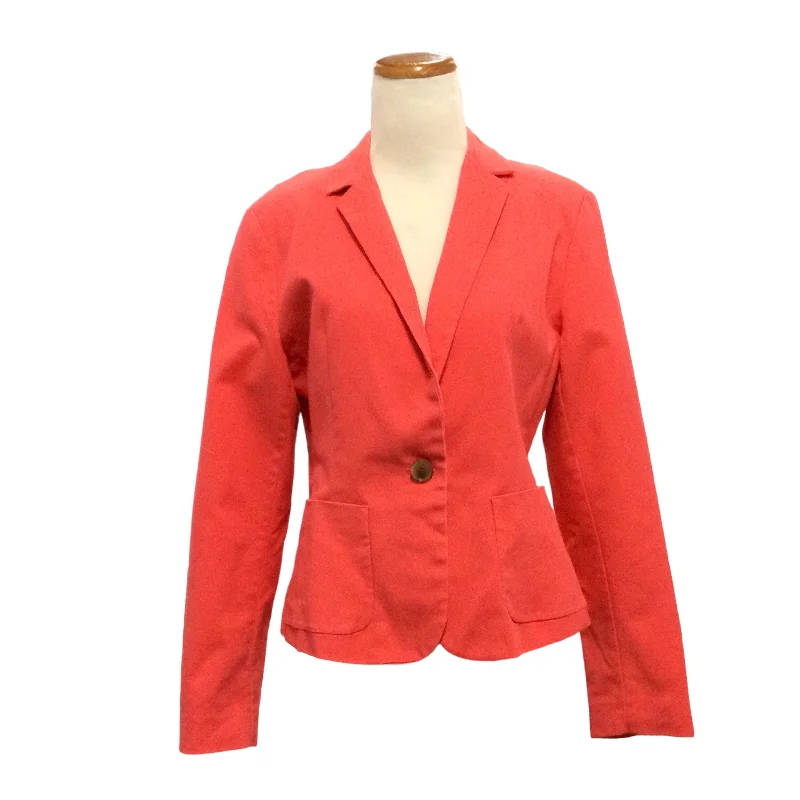 SIMPLY STYLED CORAL BLAZER JACKET Fleece Fabric Down Fabric Feather Fabric